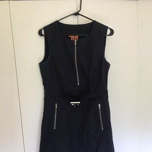 Dark blue Tory Burch calf length tank top dress